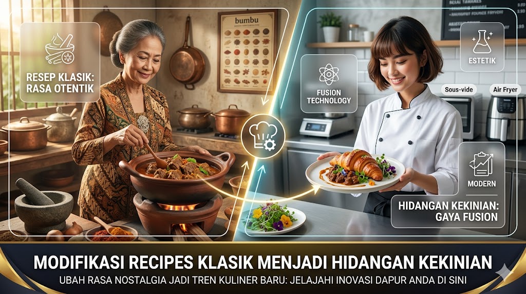 modifikasi recipes klasik menjadi hidangan kekinian